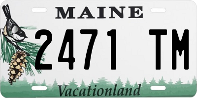 ME license plate 2471TM