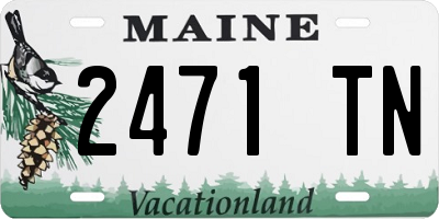 ME license plate 2471TN