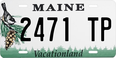 ME license plate 2471TP