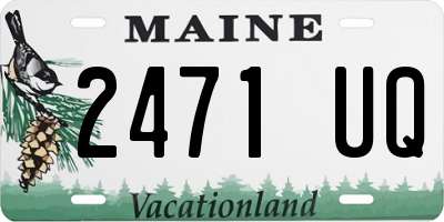 ME license plate 2471UQ