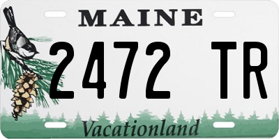 ME license plate 2472TR