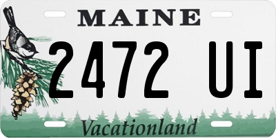 ME license plate 2472UI