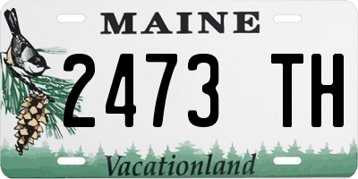 ME license plate 2473TH