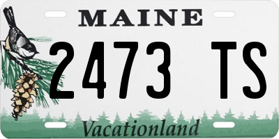 ME license plate 2473TS