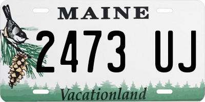 ME license plate 2473UJ