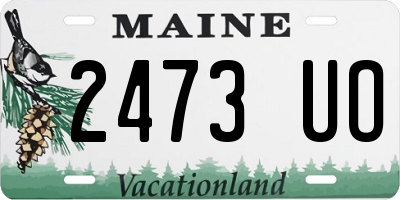 ME license plate 2473UO
