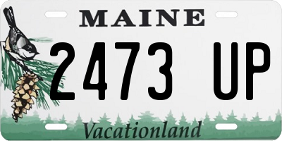 ME license plate 2473UP