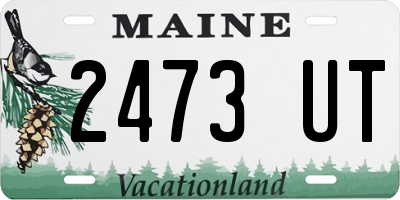 ME license plate 2473UT