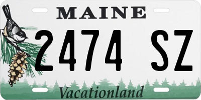 ME license plate 2474SZ