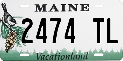 ME license plate 2474TL
