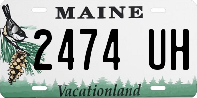 ME license plate 2474UH