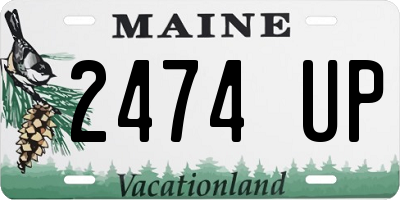 ME license plate 2474UP