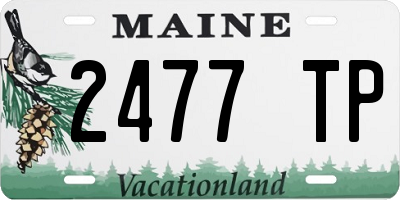 ME license plate 2477TP