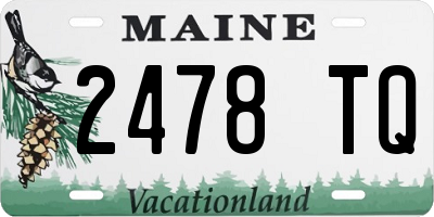 ME license plate 2478TQ
