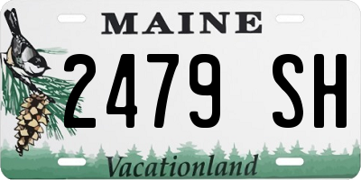 ME license plate 2479SH