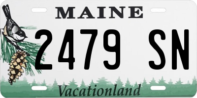 ME license plate 2479SN