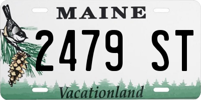 ME license plate 2479ST