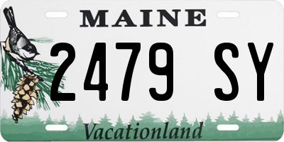 ME license plate 2479SY