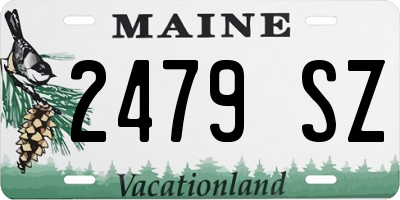 ME license plate 2479SZ