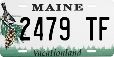 ME license plate 2479TF