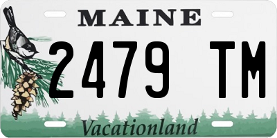 ME license plate 2479TM