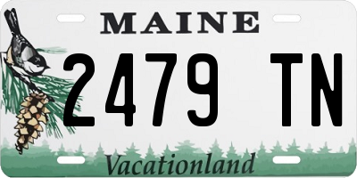 ME license plate 2479TN
