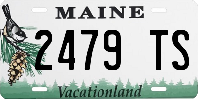 ME license plate 2479TS