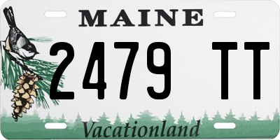 ME license plate 2479TT
