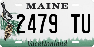 ME license plate 2479TU