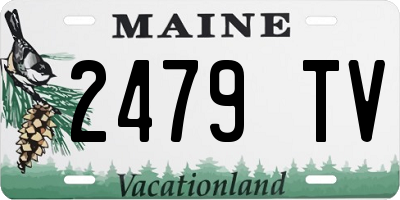 ME license plate 2479TV