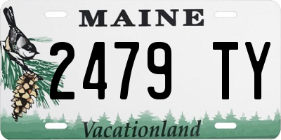 ME license plate 2479TY