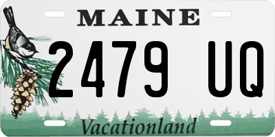 ME license plate 2479UQ