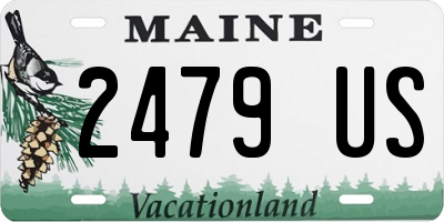 ME license plate 2479US