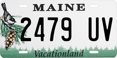 ME license plate 2479UV