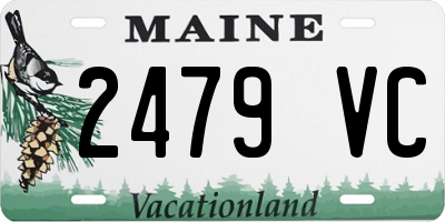 ME license plate 2479VC