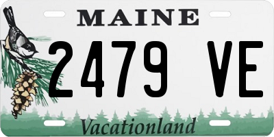 ME license plate 2479VE