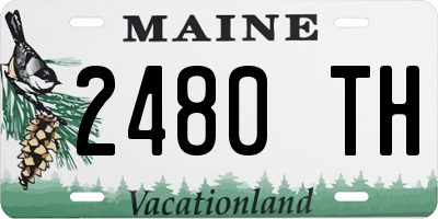 ME license plate 2480TH