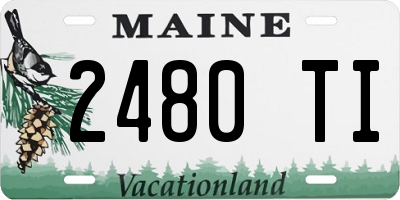ME license plate 2480TI