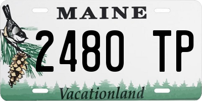 ME license plate 2480TP
