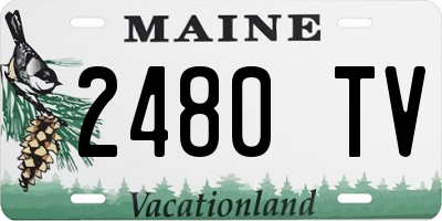 ME license plate 2480TV