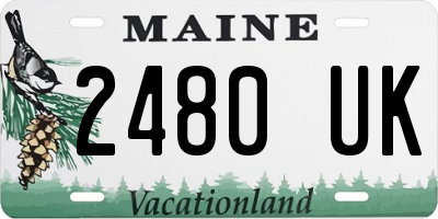 ME license plate 2480UK