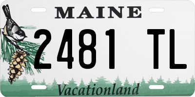 ME license plate 2481TL
