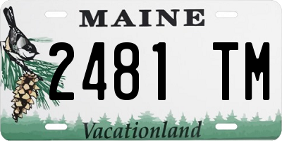 ME license plate 2481TM