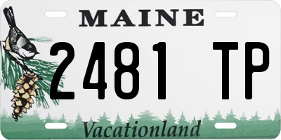 ME license plate 2481TP