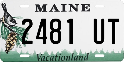 ME license plate 2481UT