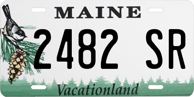 ME license plate 2482SR