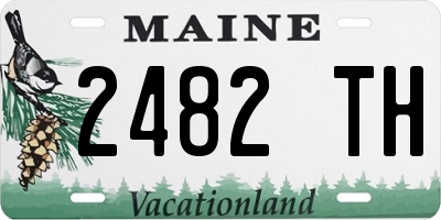 ME license plate 2482TH