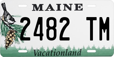 ME license plate 2482TM