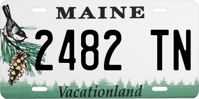 ME license plate 2482TN
