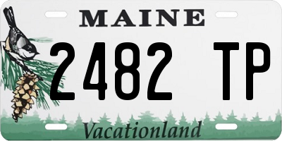 ME license plate 2482TP